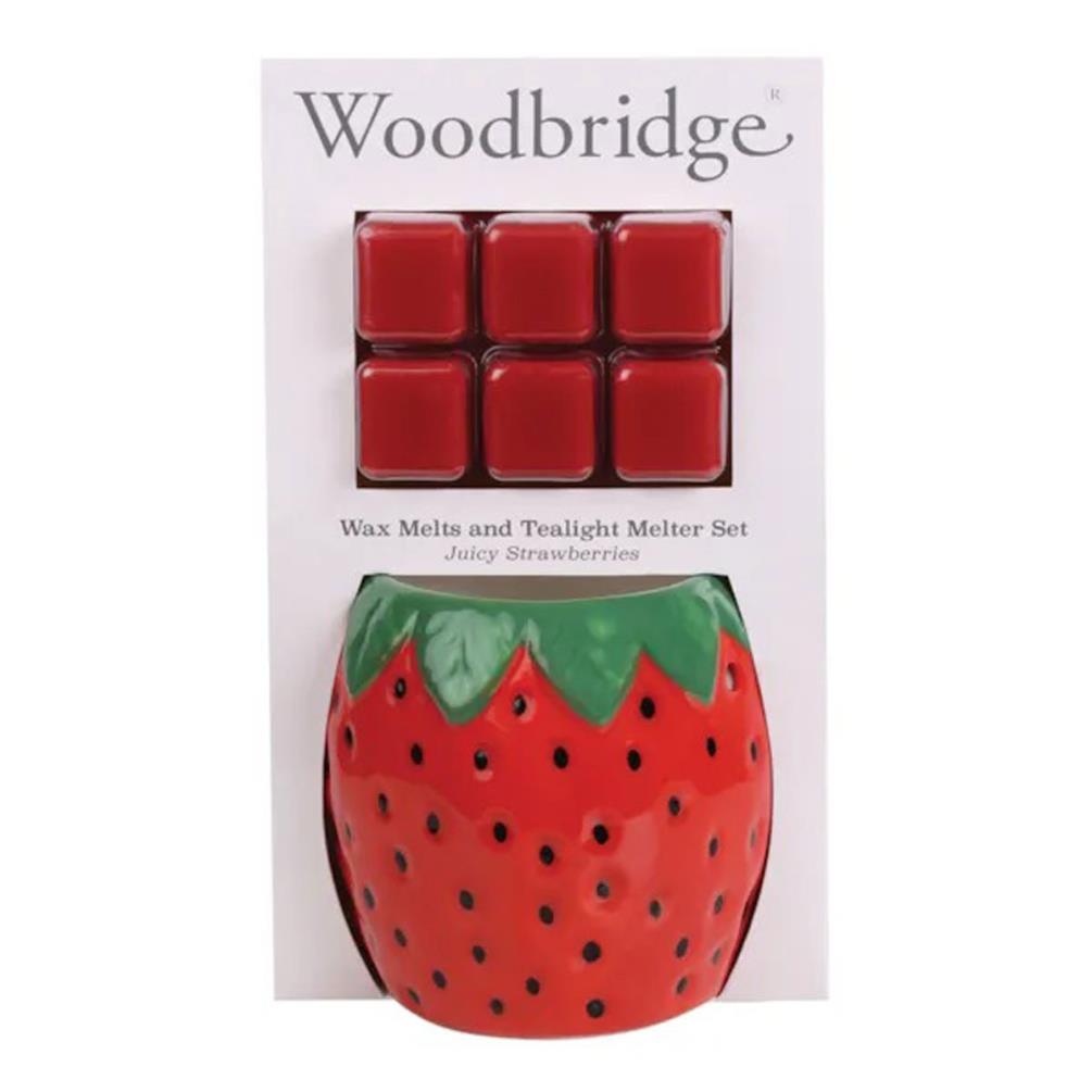 Woodbridge Juicy Strawberry Wax Melt Warmer Gift Set Extra Image 1